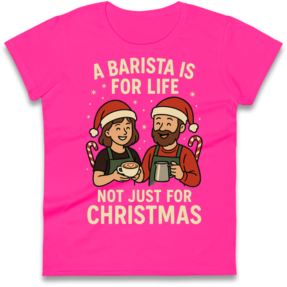Barista Christmas Ladies Shirt