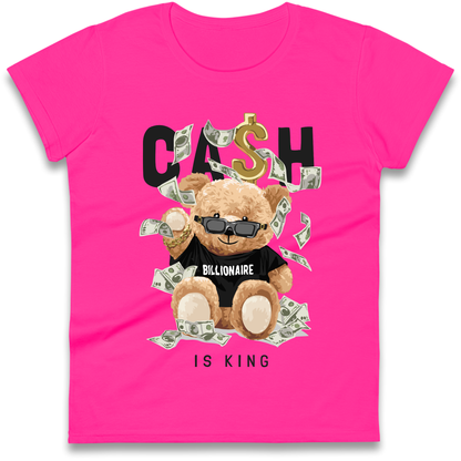 Teddy Bear Billionaire Streetwear Ladies Shirt