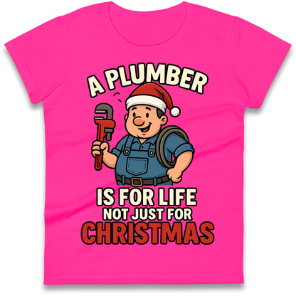 Plumber Christmas Ladies Shirt