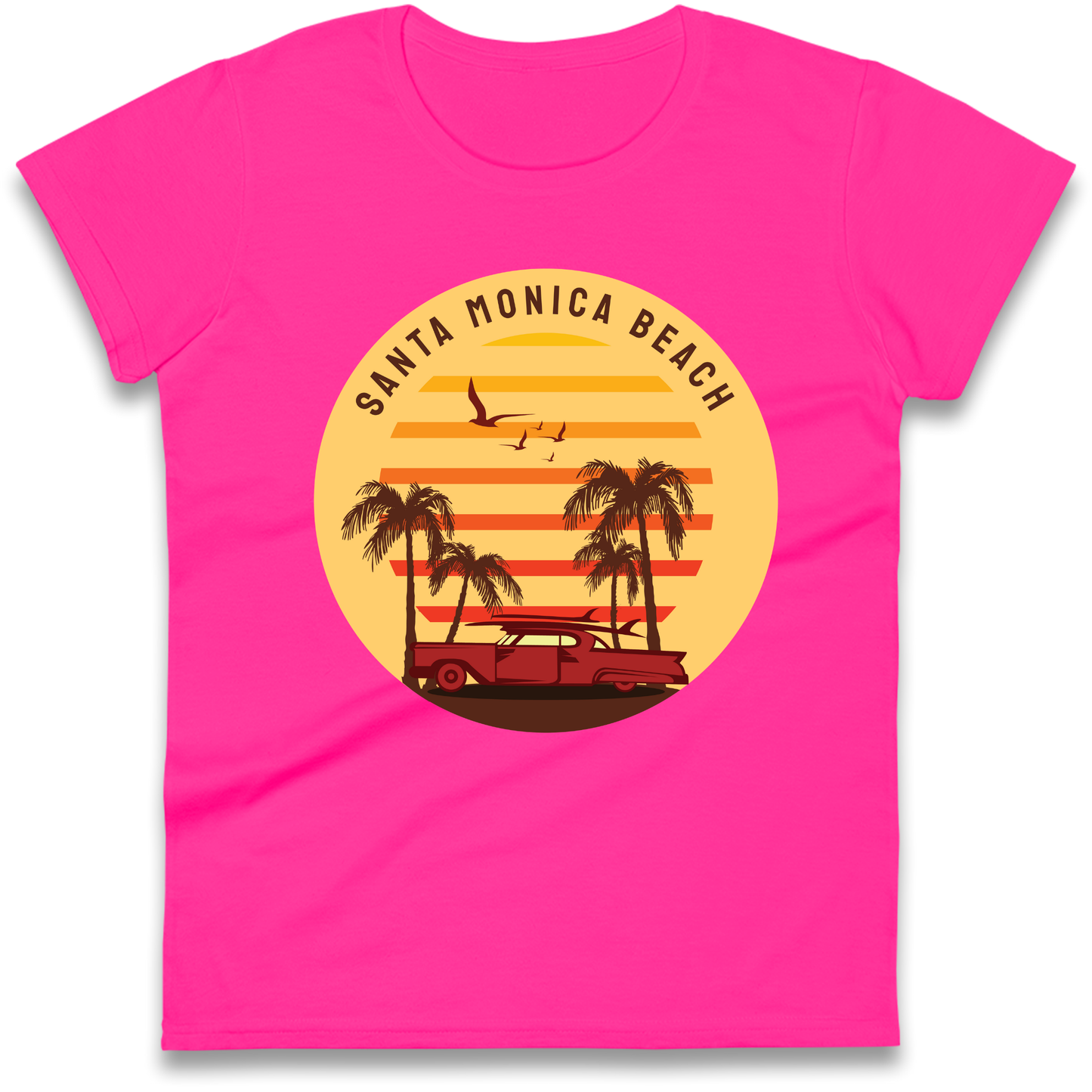 Santa Monica Beach Ladies Shirt