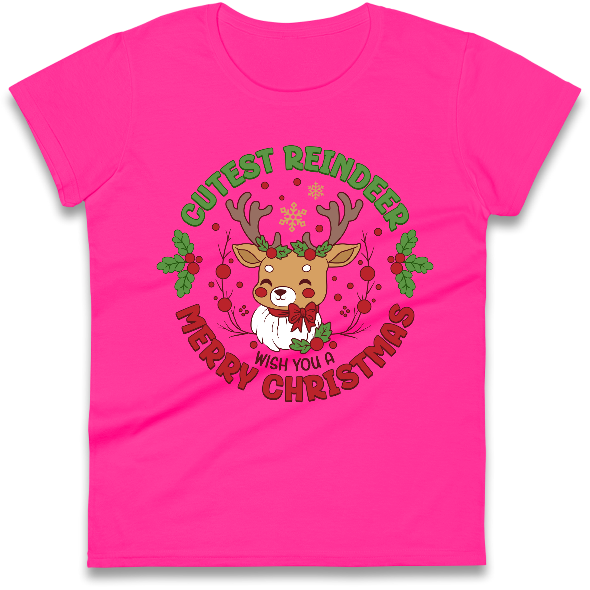 Cutest Reindeer Ladies Shirt
