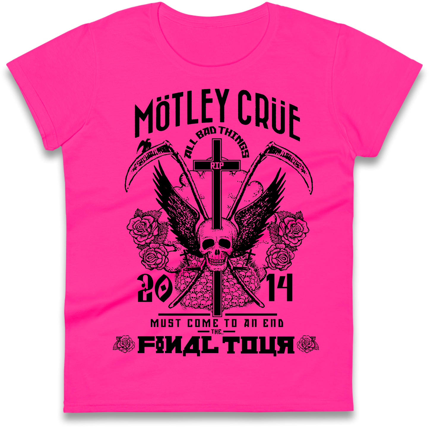 Motley Crue All Bad Things Ladies Shirt