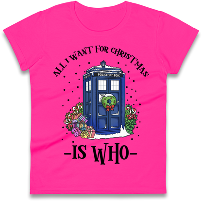 Dr Who Christmas Ladies Shirt