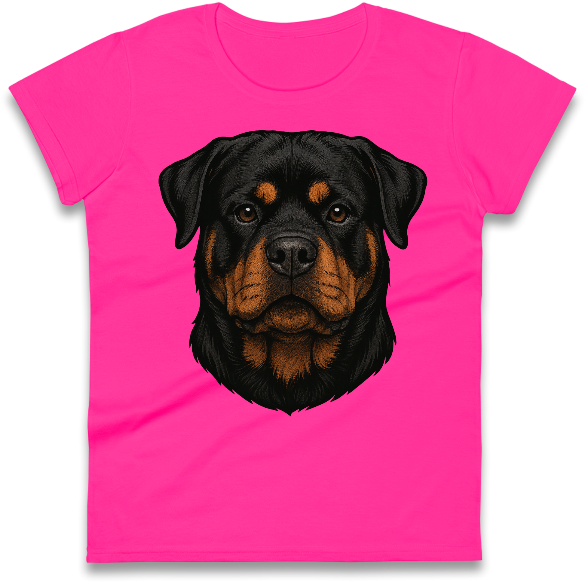 Rottweiler Face Ladies Shirt