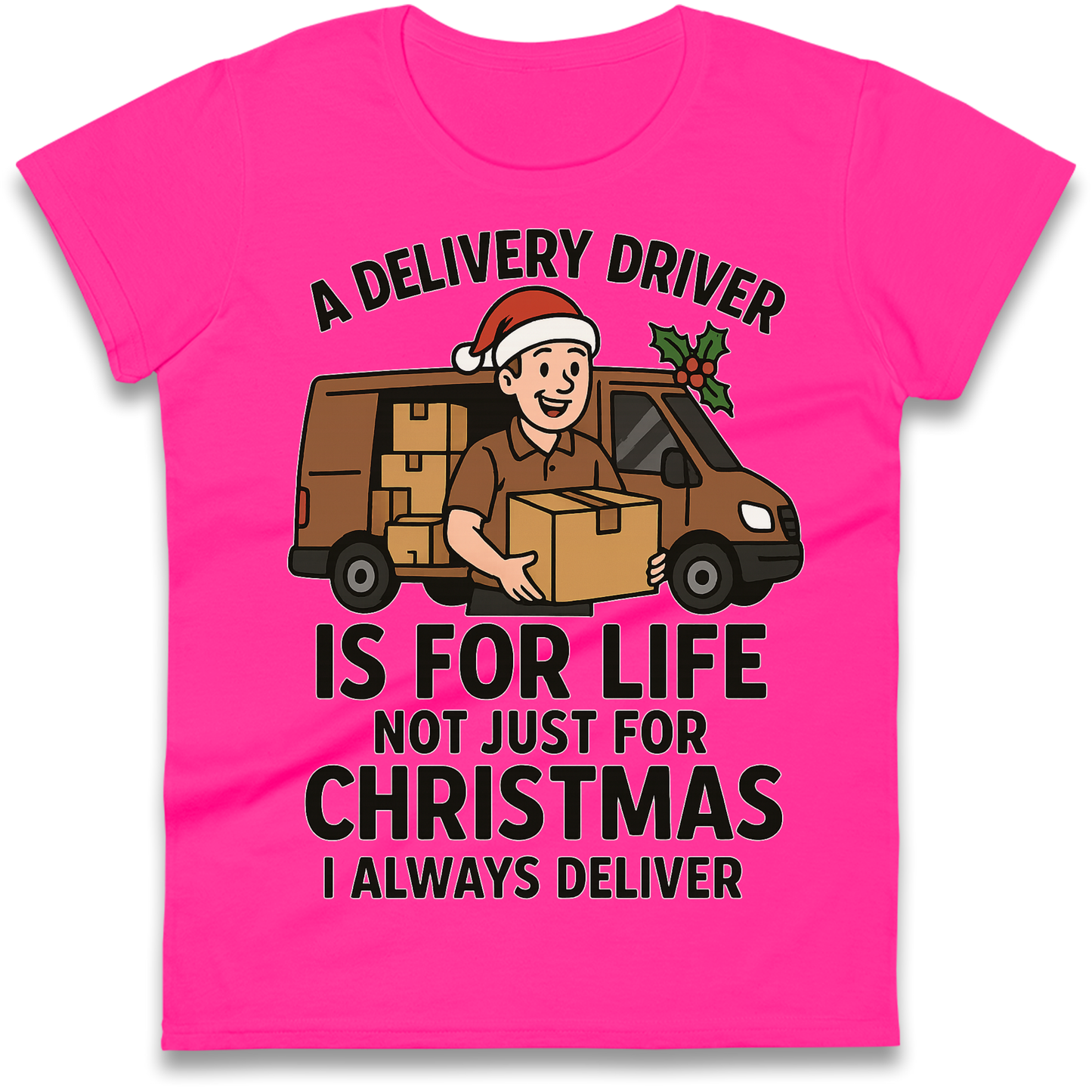 Delivery Driver Christmas Ladies Shirt