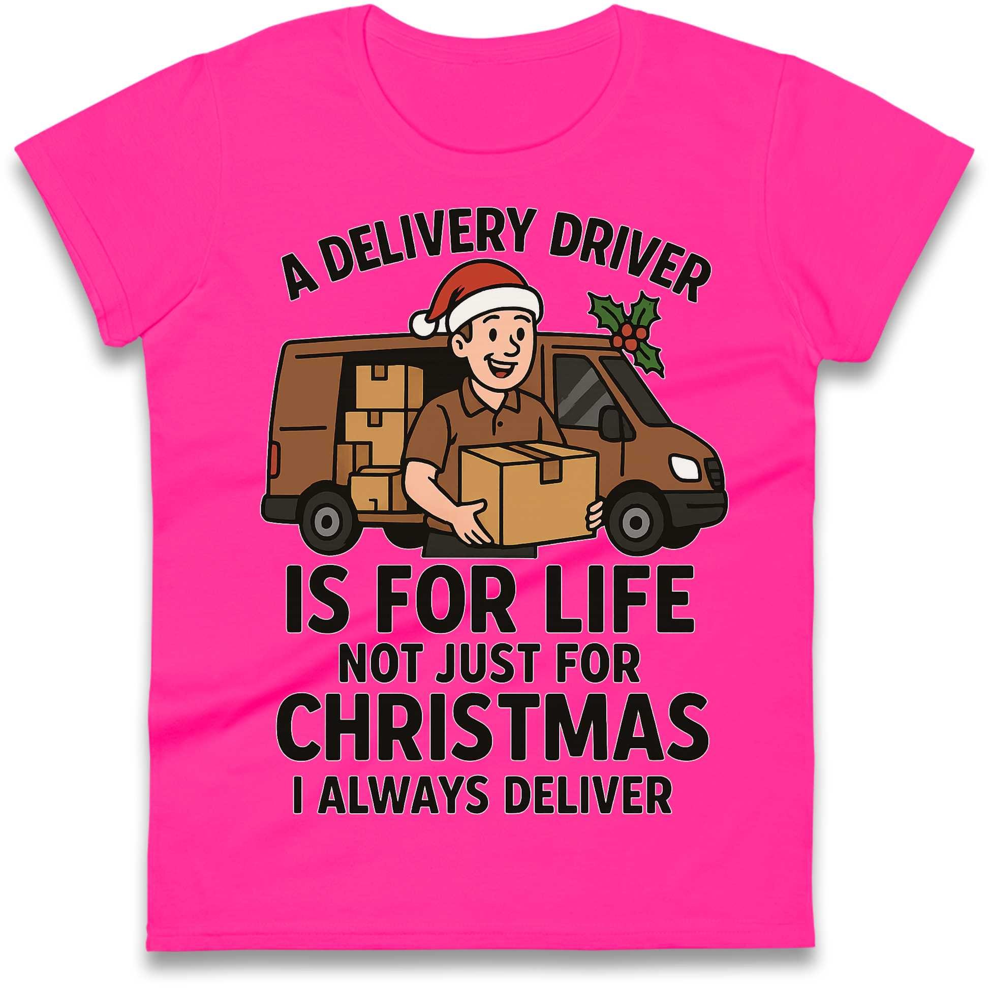 Delivery Driver Christmas Ladies Shirt