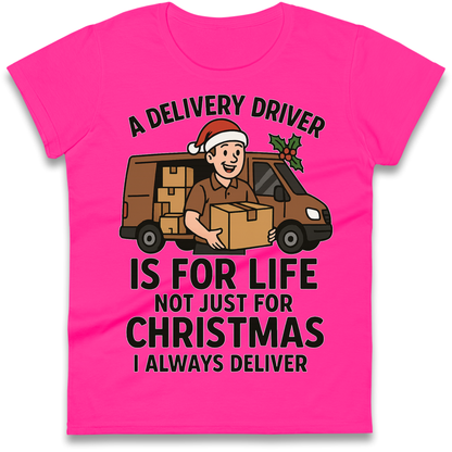 Delivery Driver Christmas Ladies Shirt