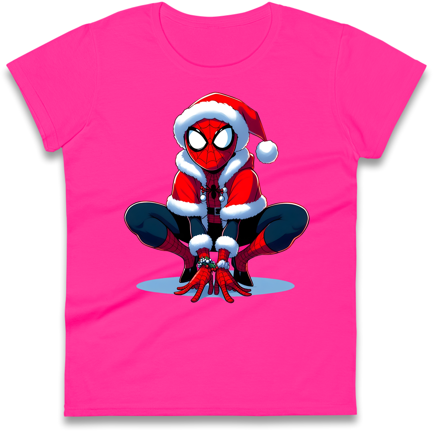 Spiderman Santa Ladies Shirt