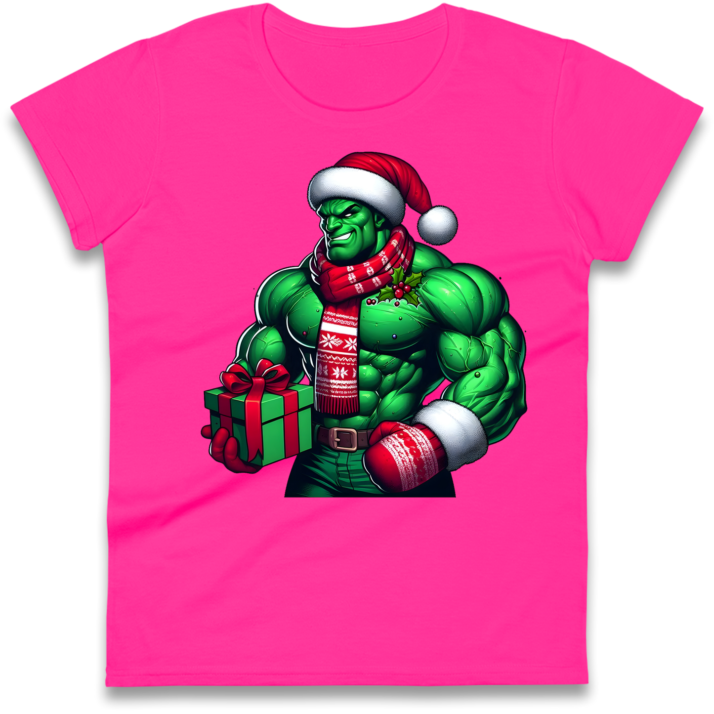 The Hulk Santa Ladies Shirt