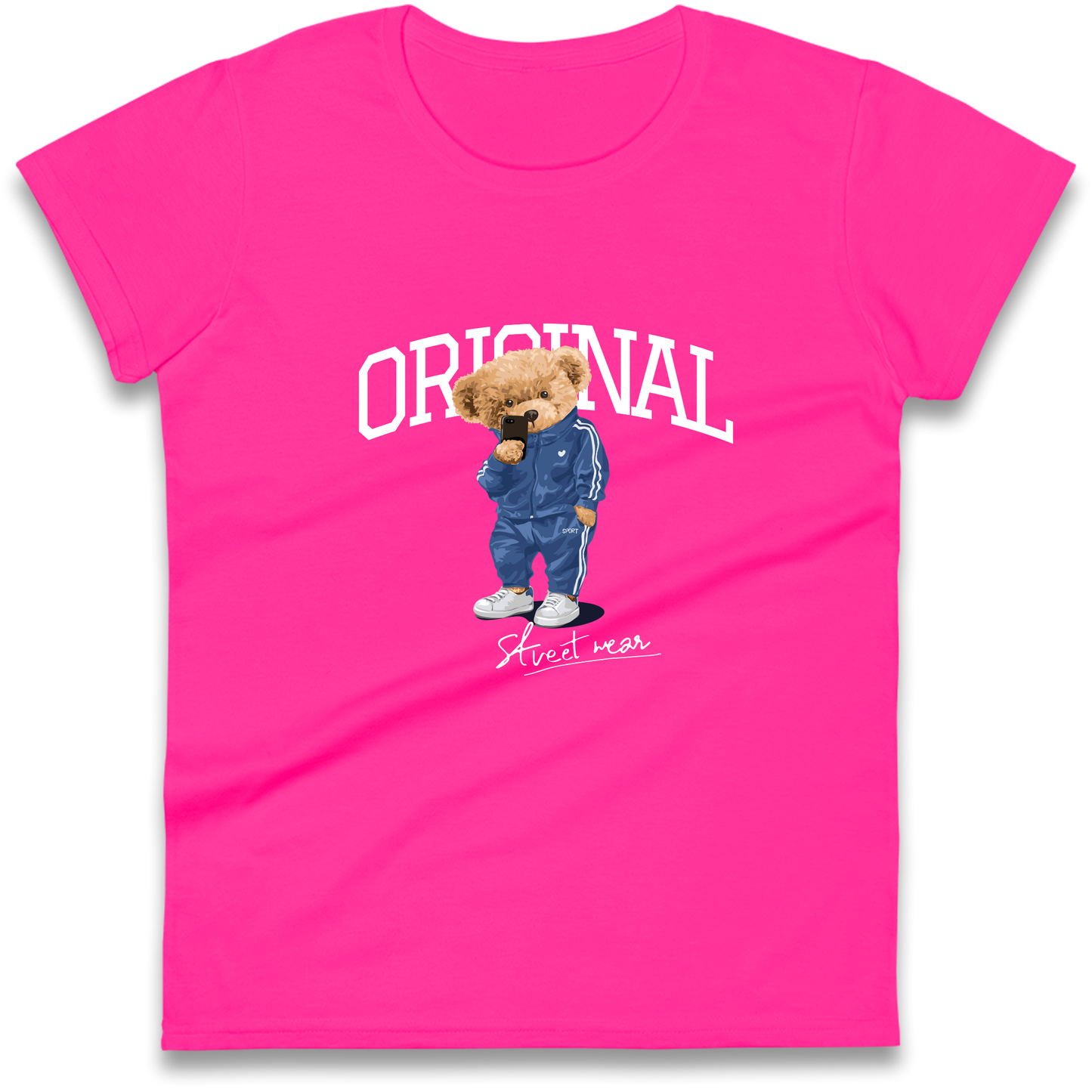 Teddy Bear Original Streetwear Ladies Shirt