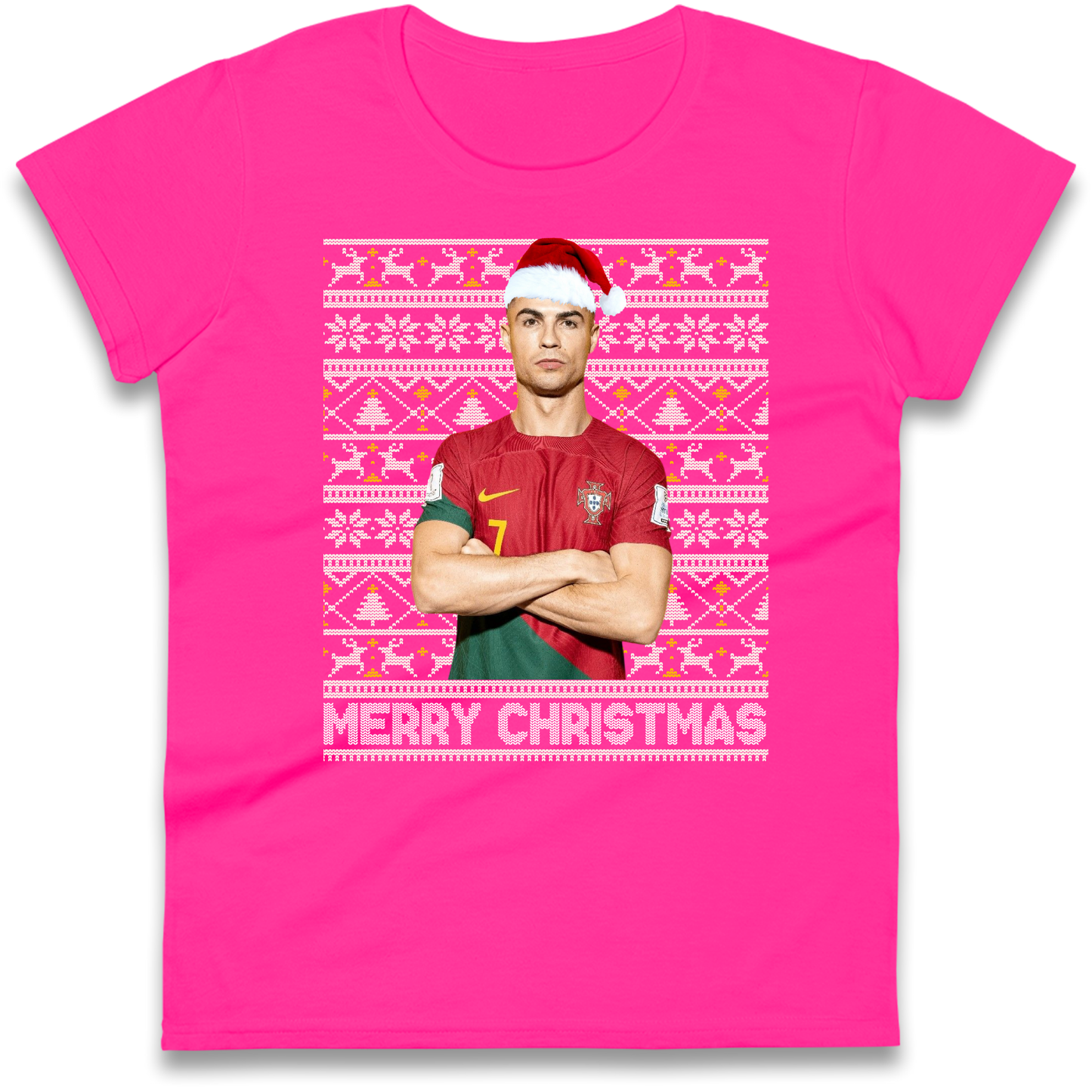 Merry Christmas Ronaldo Ladies Shirt