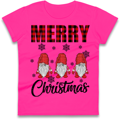Merry Knomes Christmas Ladies Shirt