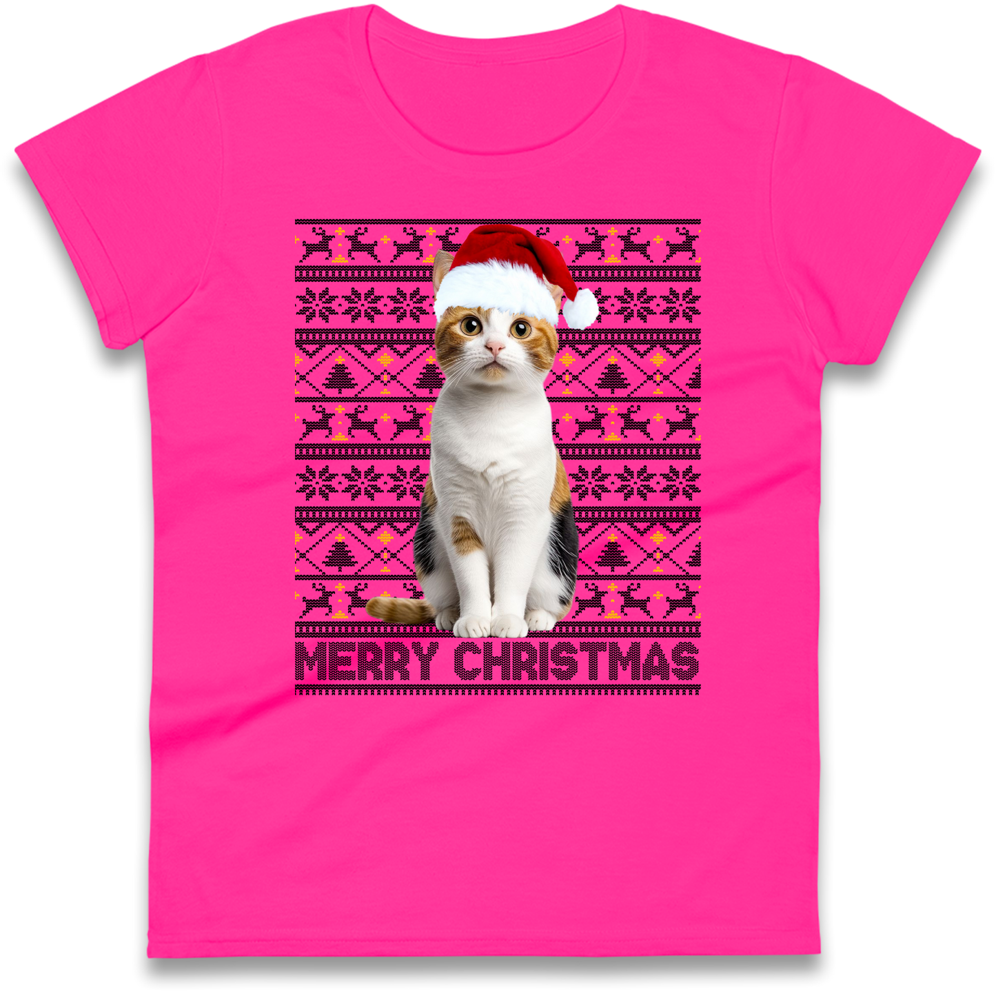 Merry Christmas Cat Ladies Shirt