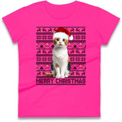 Merry Christmas Cat Ladies Shirt