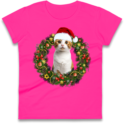 Cat Christmas Ladies Shirt