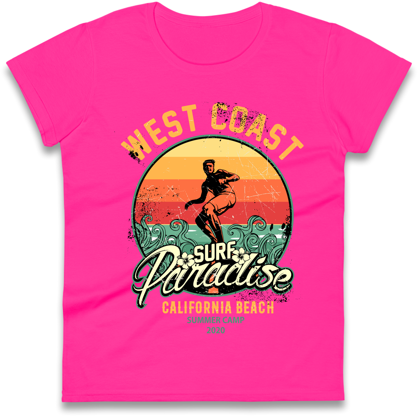 West Coast Surf Paradise Ladies Shirt