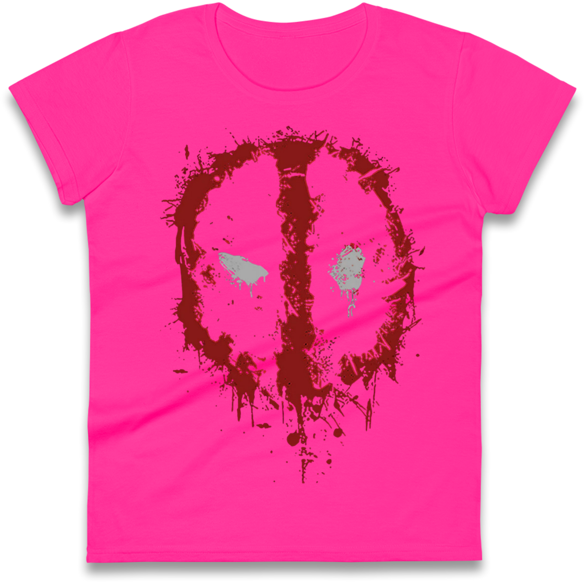 Marvel Deadpool Splatter Icon Ladies Shirt