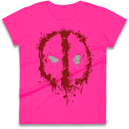 Marvel Deadpool Splatter Icon Ladies Shirt