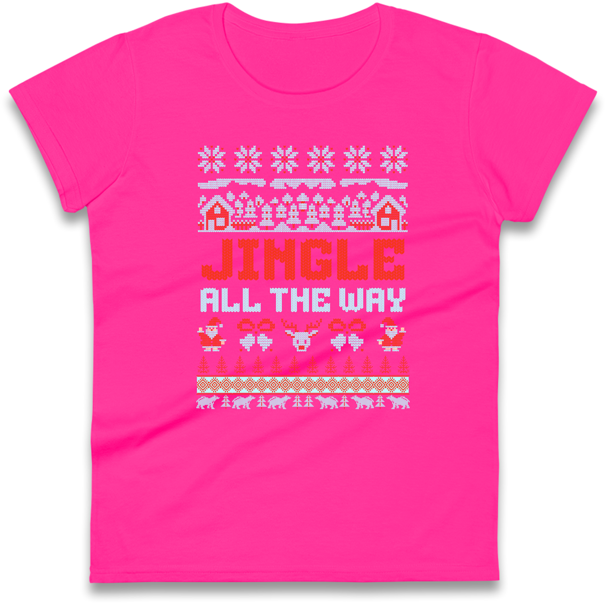 Jingle All The Way Christmas Ladies Shirt
