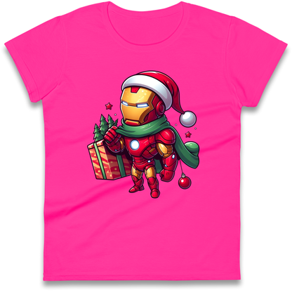 Ironman Santa Ladies Shirt