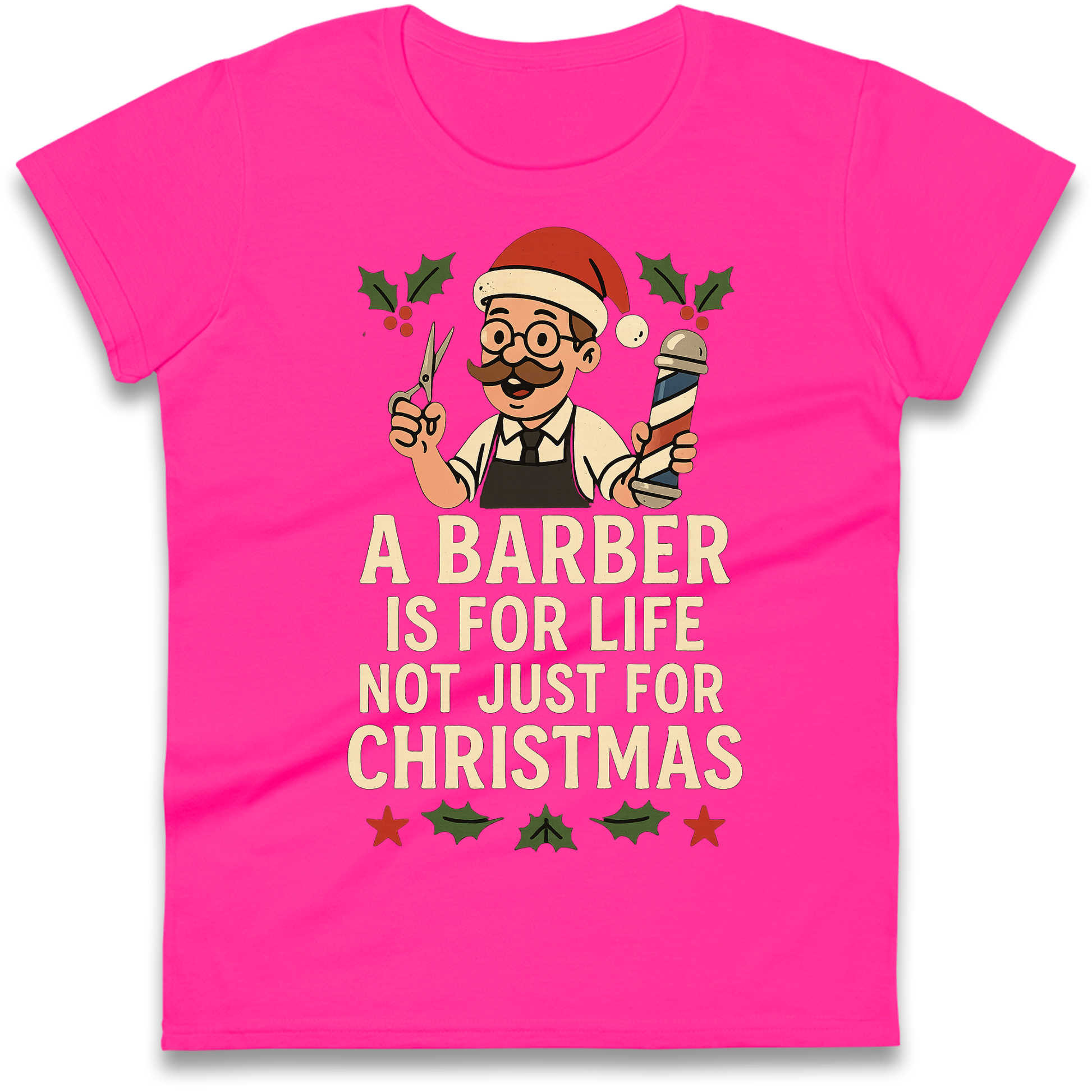 Barber Christmas Ladies Shirt