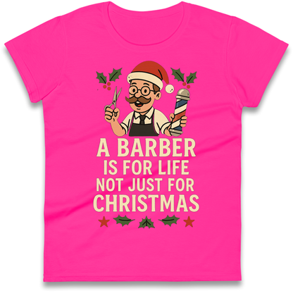 Barber Christmas Ladies Shirt