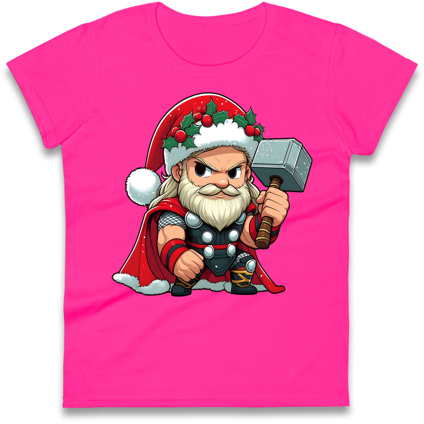 Thor Santa Ladies Shirt