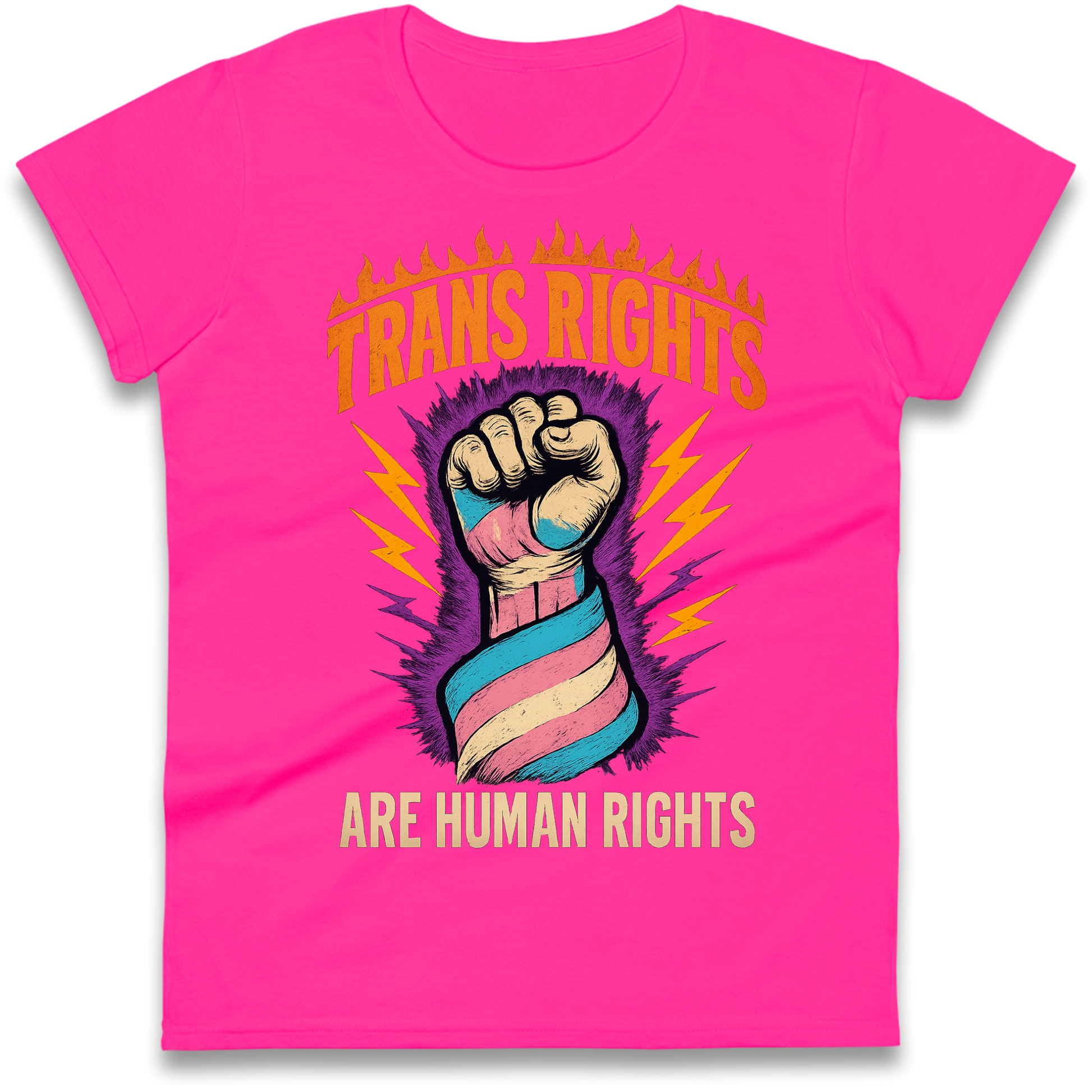 Trans Rights Are Human Rights Ladies Shirt