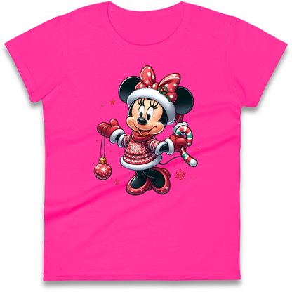 Mini Mouse Christmas Ladies Shirt