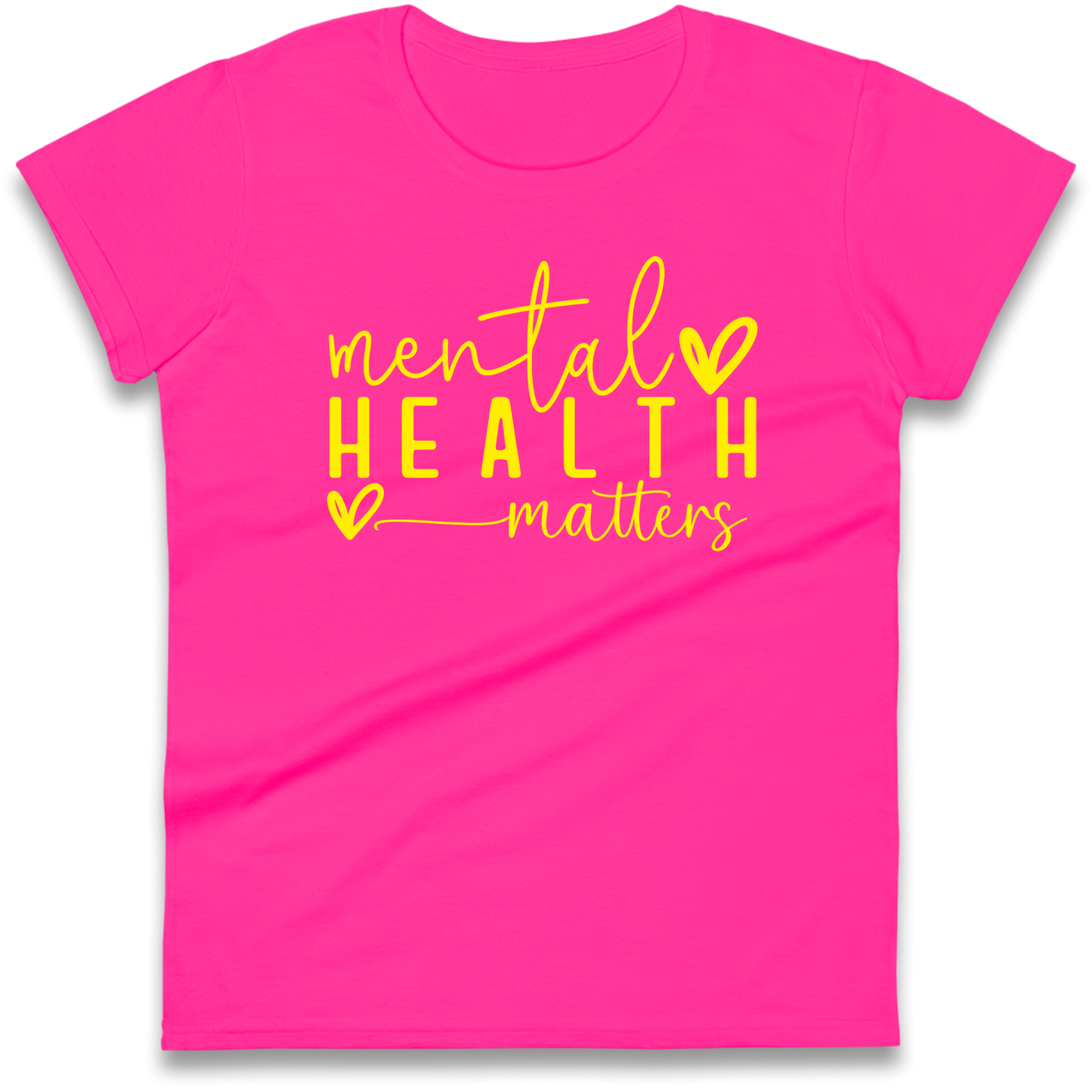 Yellow Mental Health Ladies Shirt
