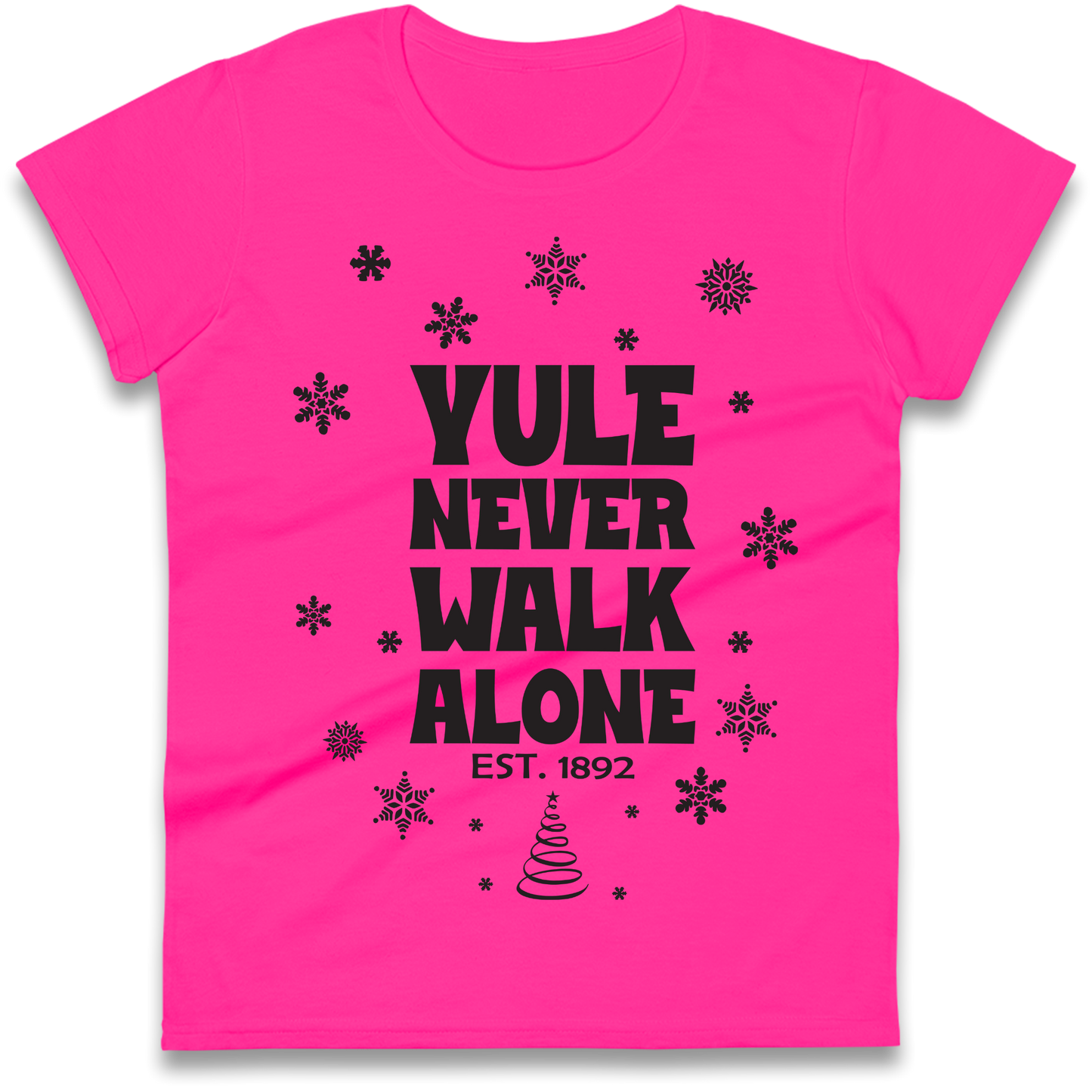 Yule Never Walk Alone Liverpool Christmas Ladies Shirt