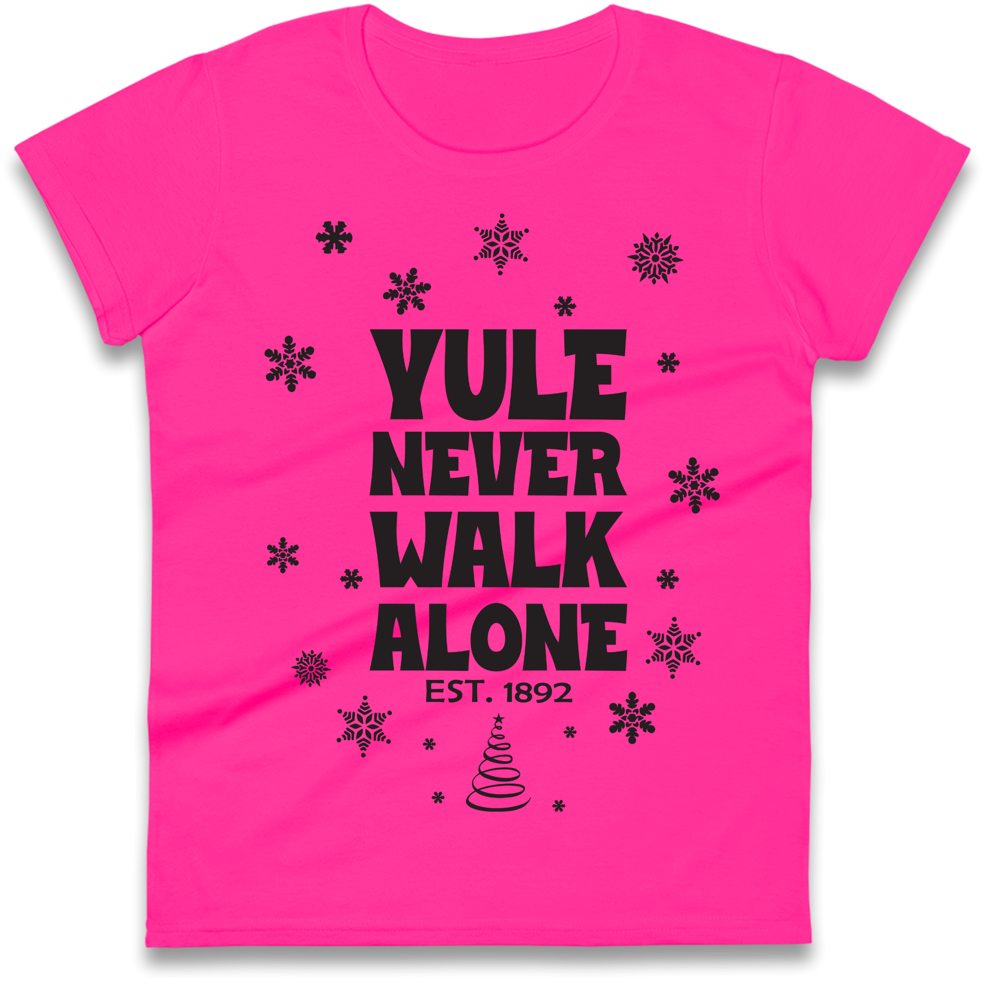 Yule Never Walk Alone Liverpool Christmas Ladies Shirt
