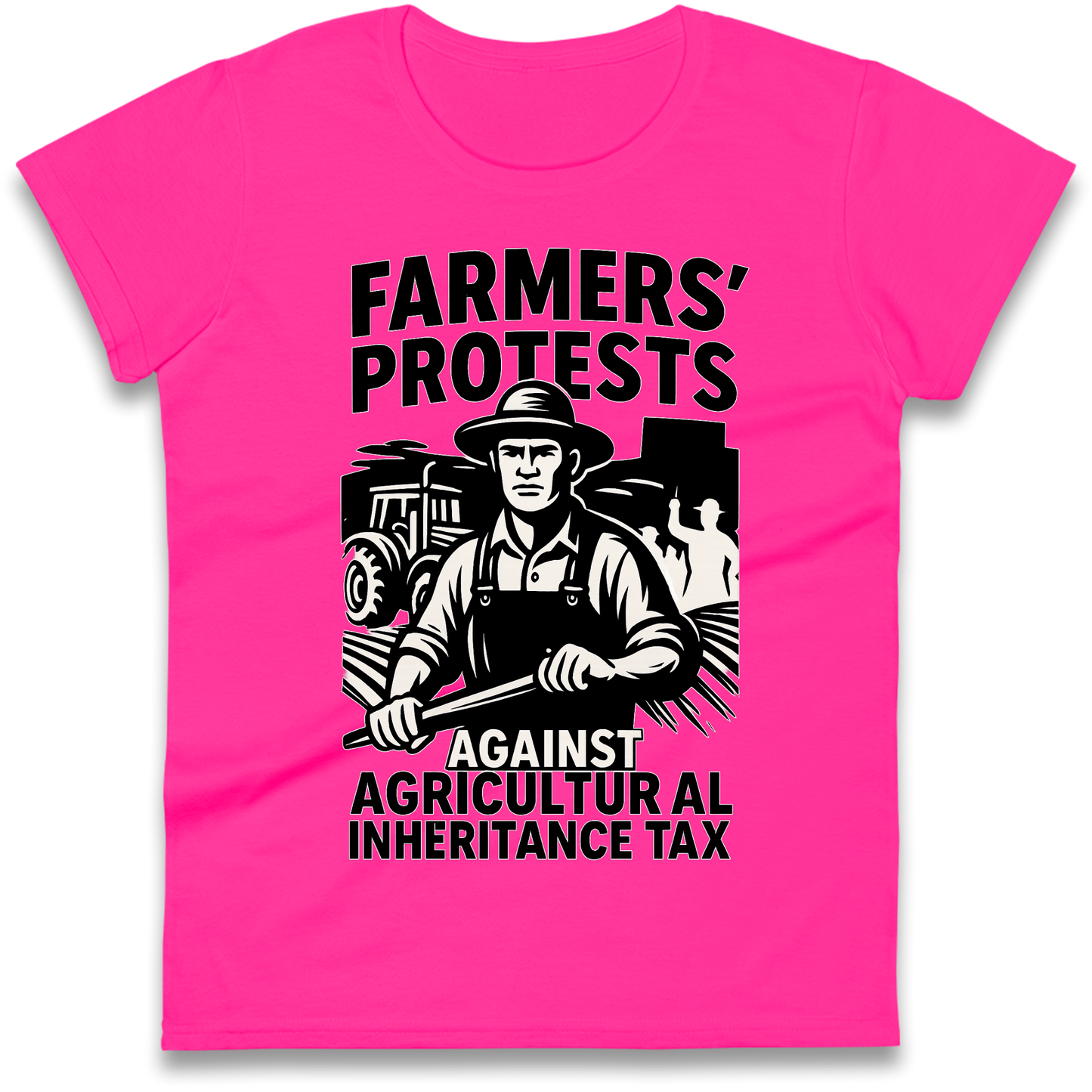 Farmers’ Protests Against Agricultural Inheritance Tax Ladies Shirt