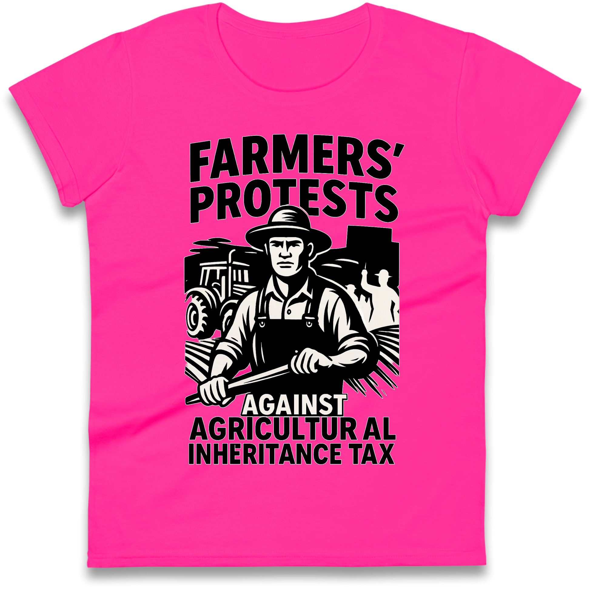 Farmers’ Protests Against Agricultural Inheritance Tax Ladies Shirt