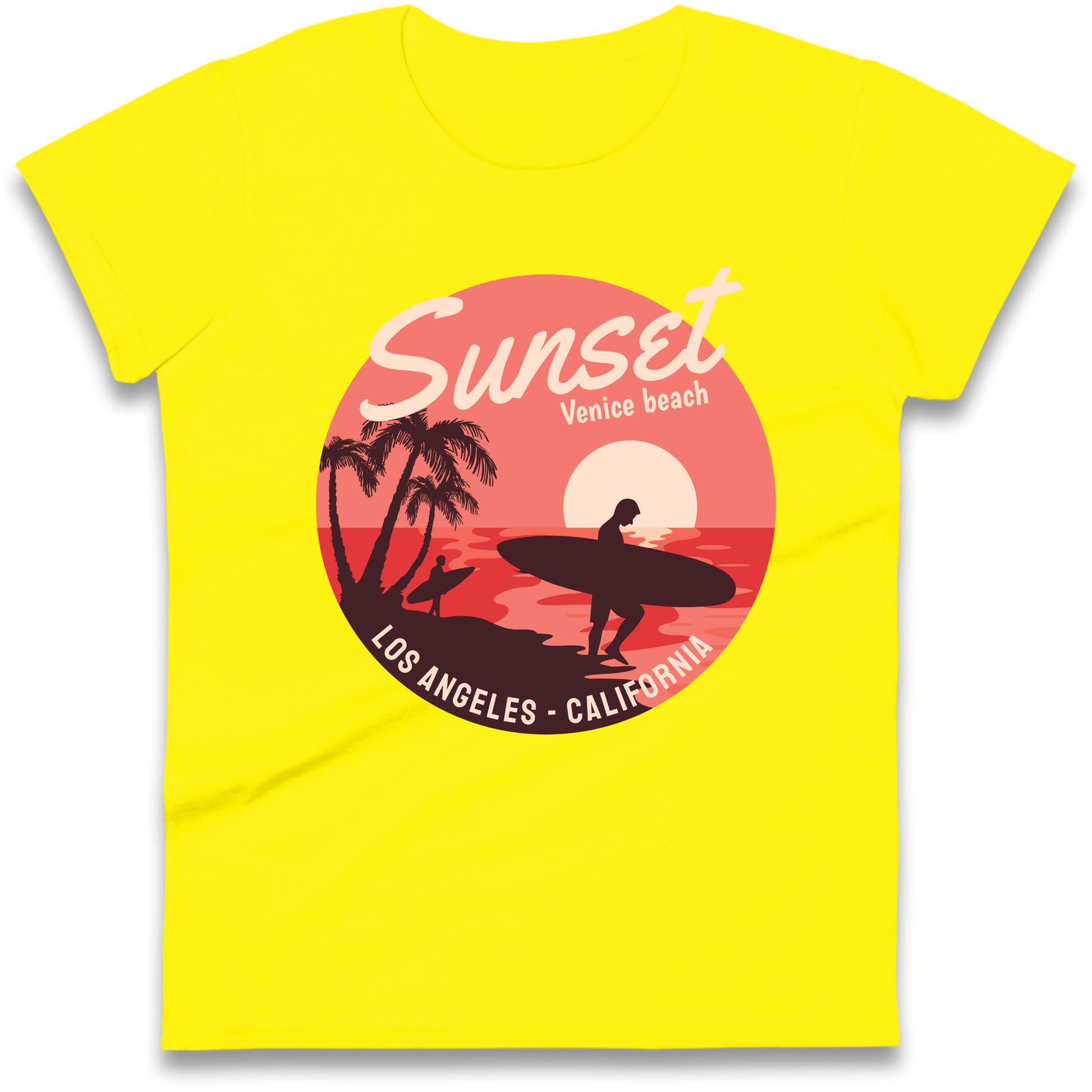 Sunset Venice Beach Ladies Shirt