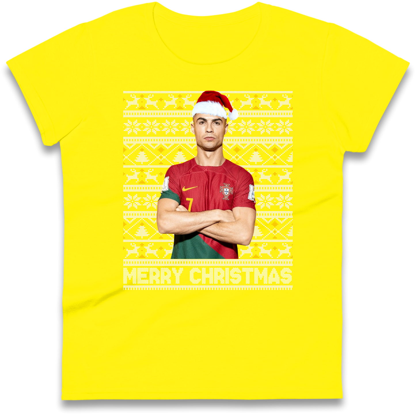 Merry Christmas Ronaldo Ladies Shirt