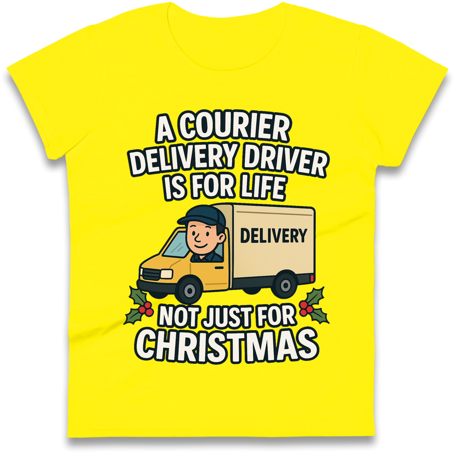 Courier Delivery Driver Christmas Ladies Shirt