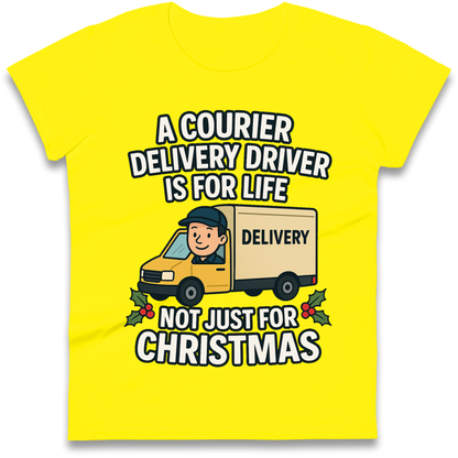 Courier Delivery Driver Christmas Ladies Shirt
