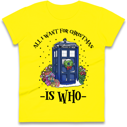 Dr Who Christmas Ladies Shirt