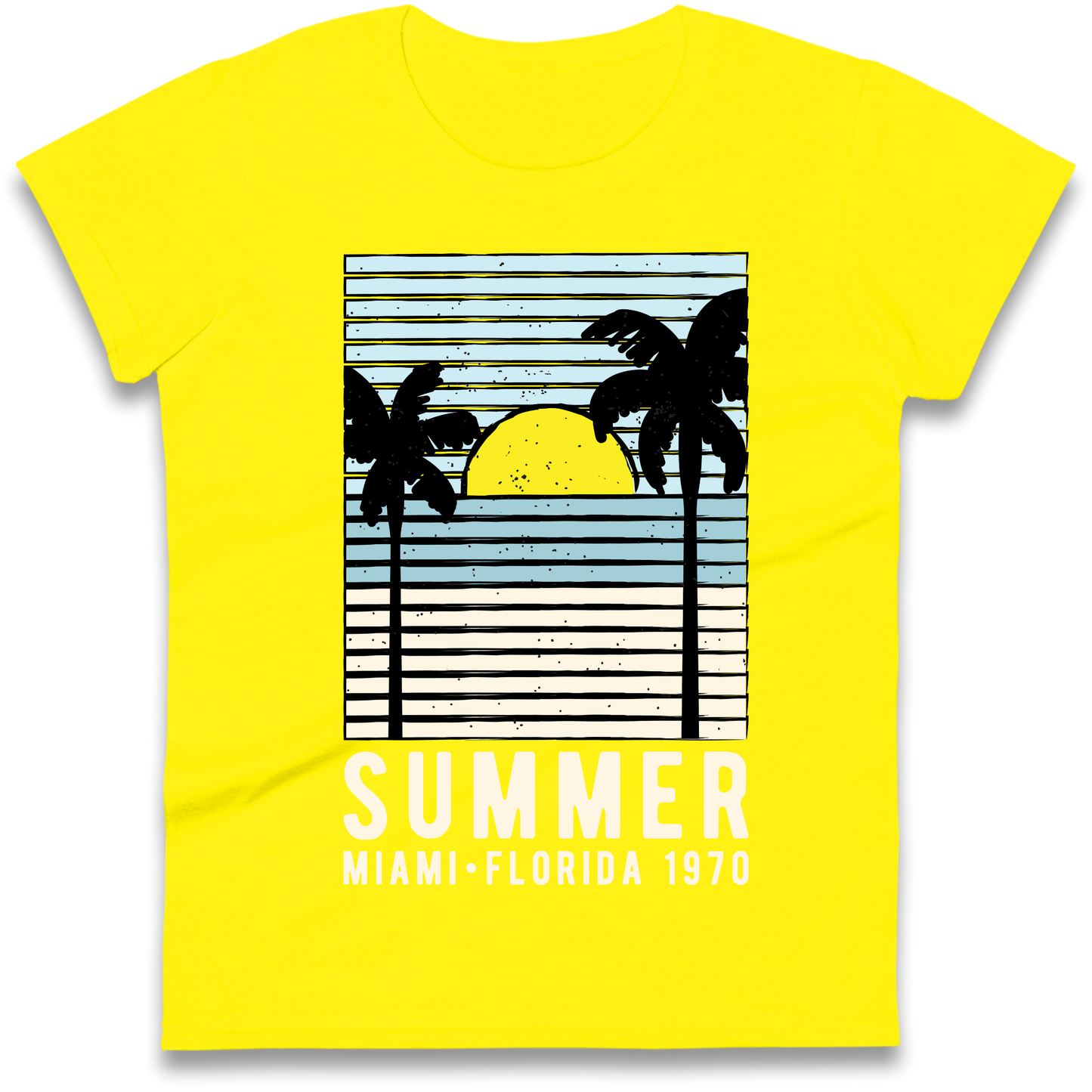 Summer Miami Florida 1970 Ladies Shirt