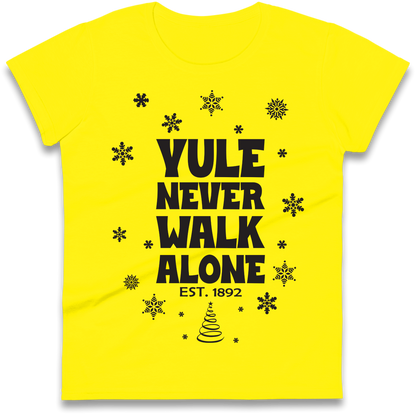 Yule Never Walk Alone Liverpool Christmas Ladies Shirt