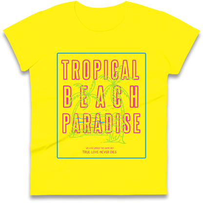 Tropical Beach Paradise Ladies Shirt