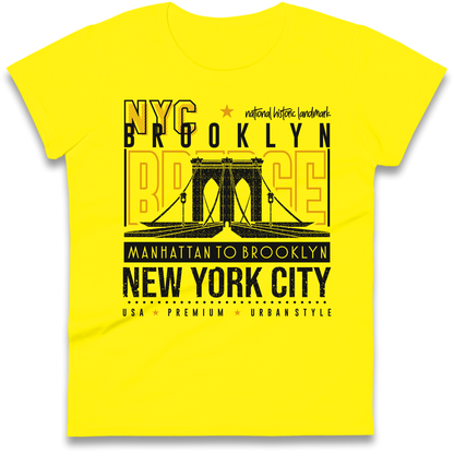 NYC Brooklyn Bridge Ladies Shirt