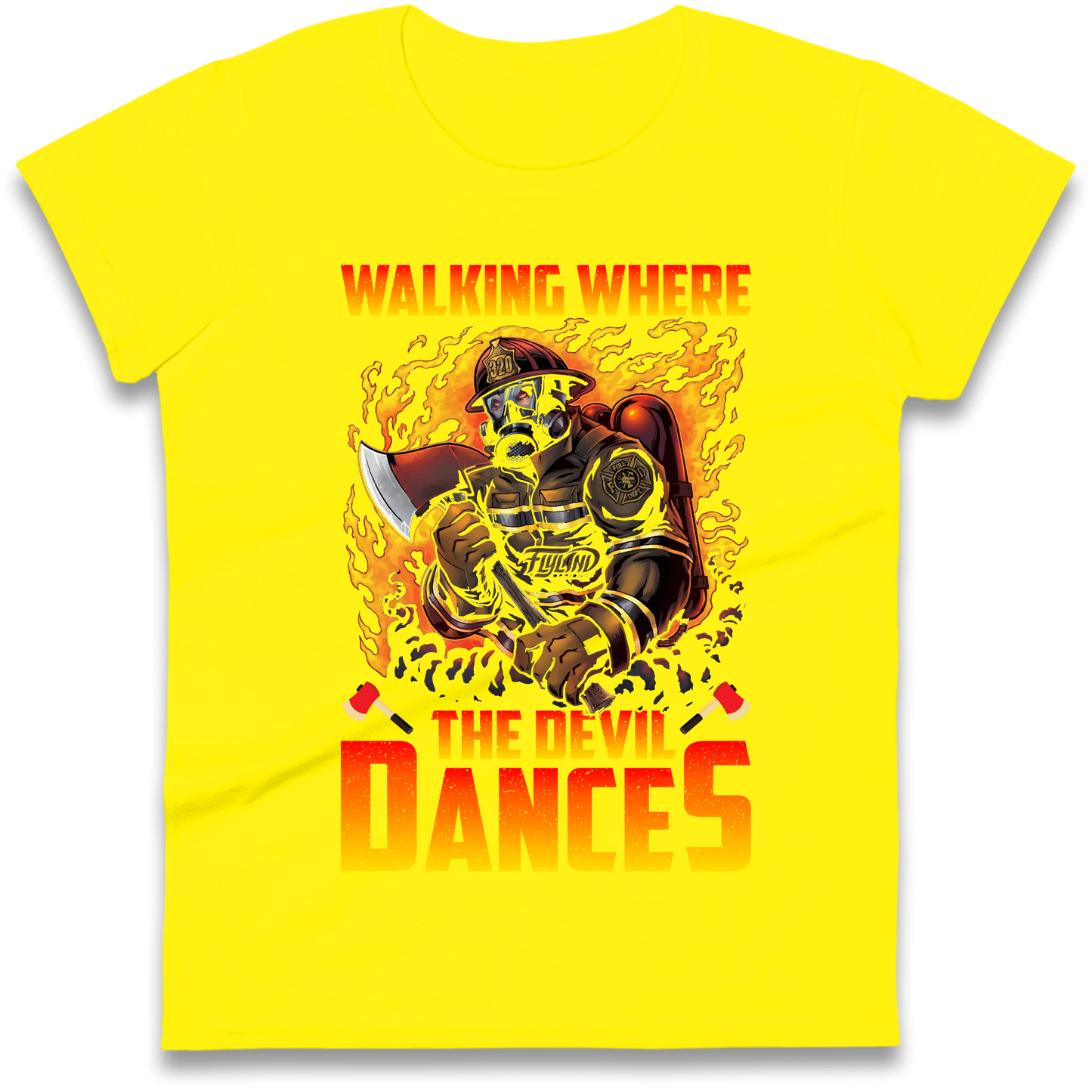 Walking Where The Devil Dances Ladies Shirt