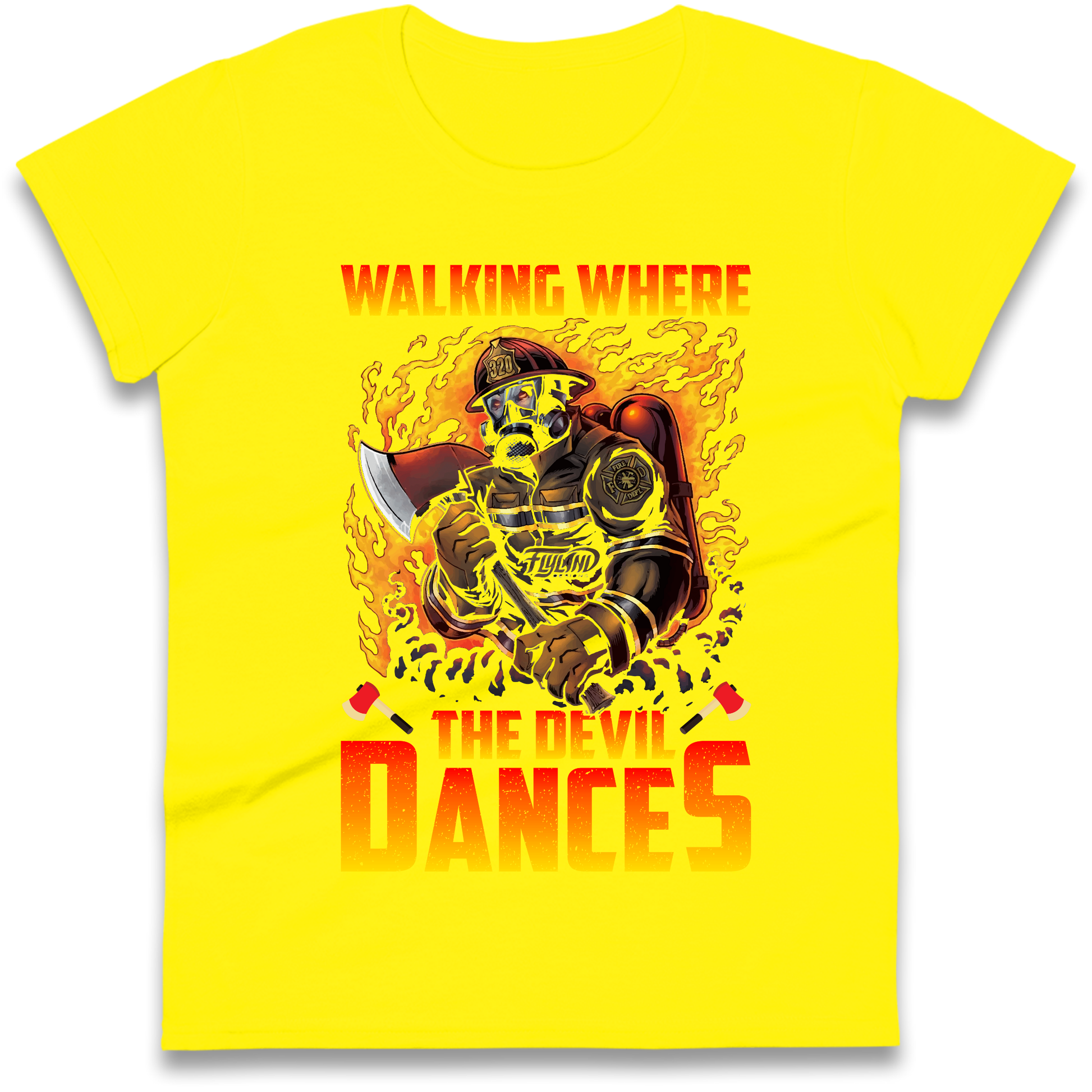 Walking Where The Devil Dances Ladies Shirt