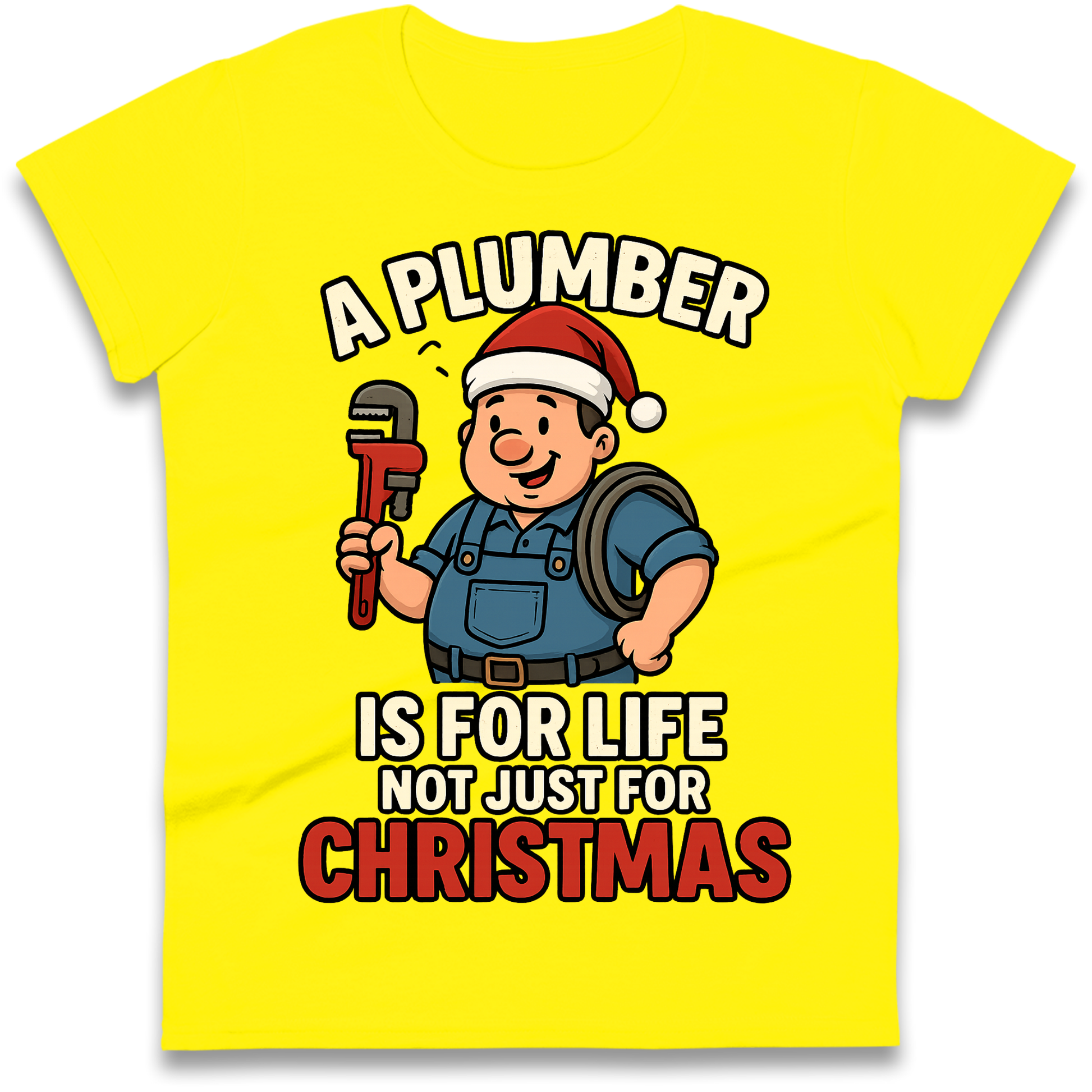 Plumber Christmas Ladies Shirt