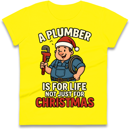 Plumber Christmas Ladies Shirt