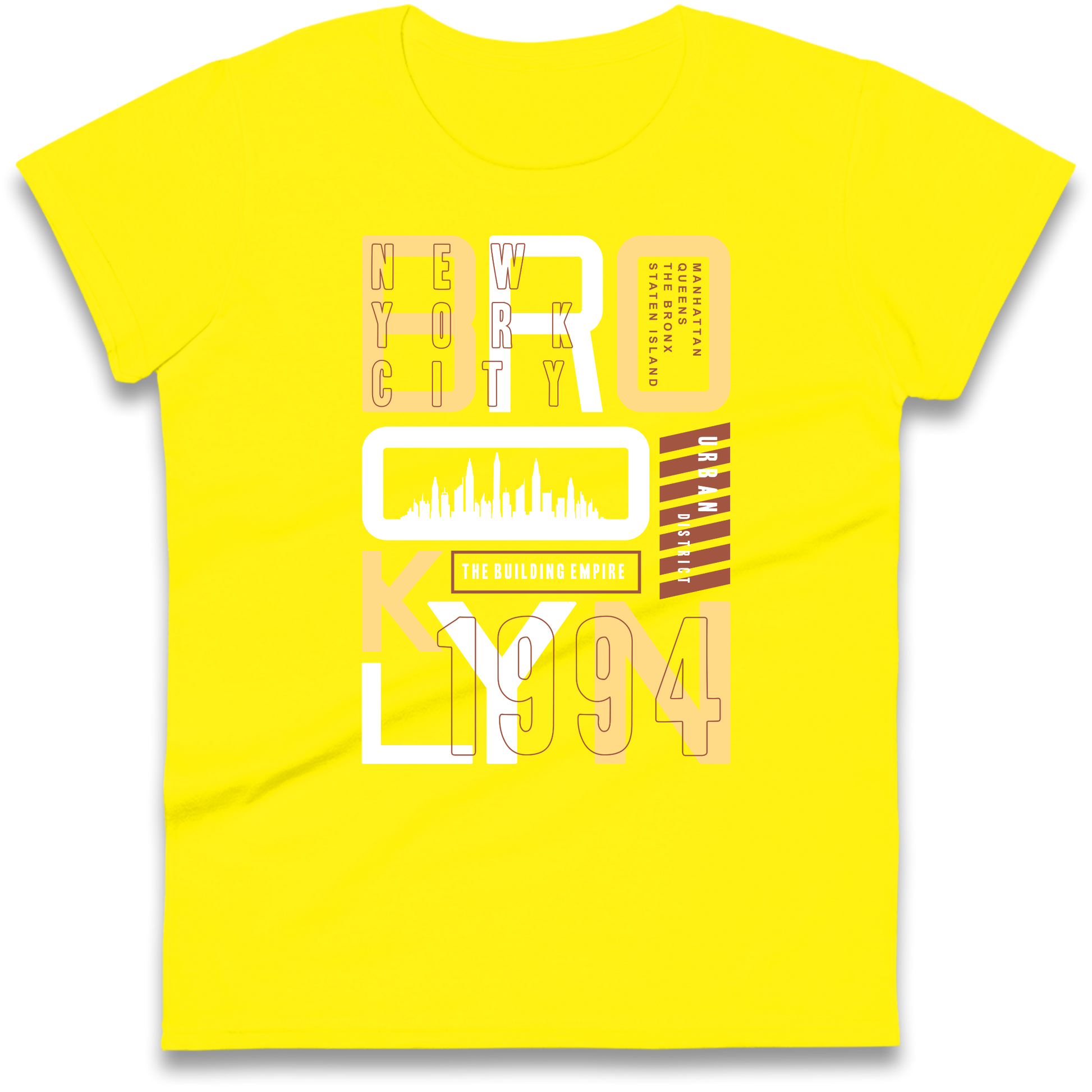 Brooklyn New York Urban District Ladies Shirt