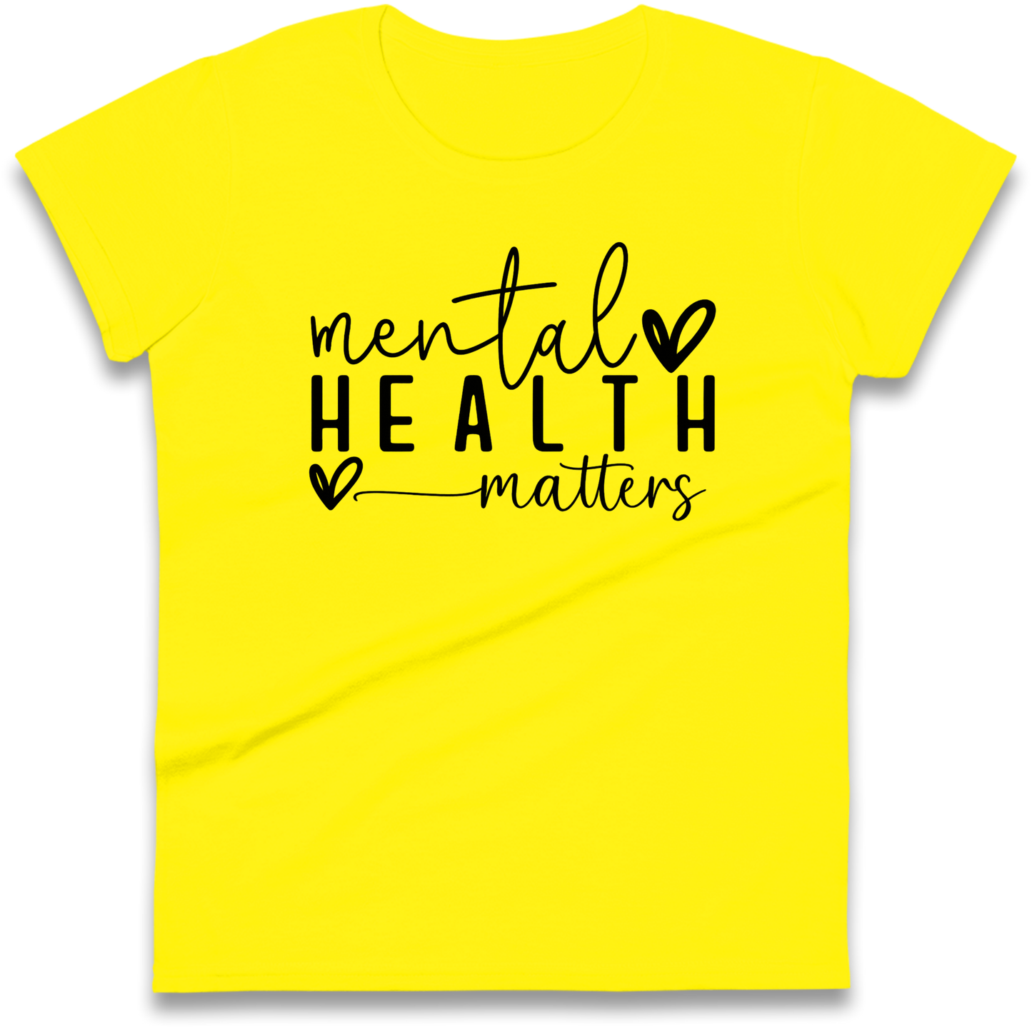 Yellow Mental Health Ladies Shirt