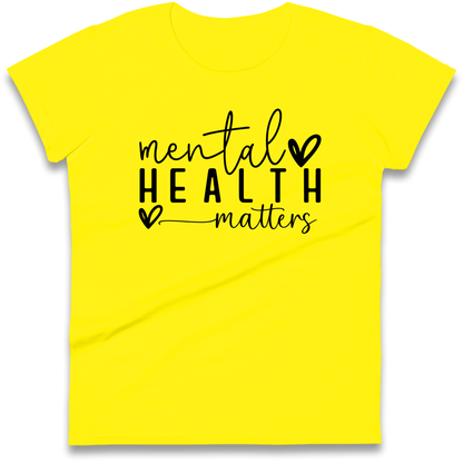 Yellow Mental Health Ladies Shirt
